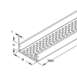 861774 Niedax RSBS 110.500 OV Kabelrinne schwer 110x500x3000mm t=2,0mm gelocht Produktbild