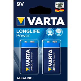 04922121412 VARTA LONGLIFE Power 9V (2STK.-BL.) E-Block Batterie Produktbild