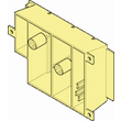 97-9-82164 Renz Adapter f. Lautsprecher- befestigung in Edelstahlfrontplatte Produktbild