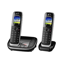 KX-TGJ322GB Panasonic Telefon Schnurlos TGJ320 plus 2.es Mobilteil sw Produktbild