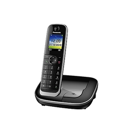 KX-TGJ310GB Panasonic Telefon Schnurlos Anruferansage sw Produktbild