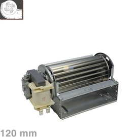 10019652 Eupar Querstromlüfter 12cm, 35 mm, Motor links, Schacht tiefgestellt Produktbild front M