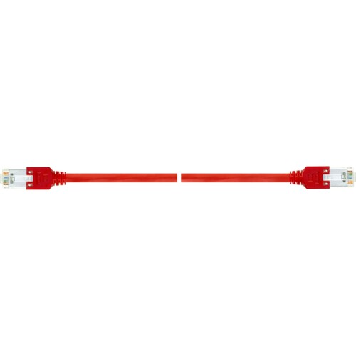 CE6660 CROSS.PATCHKABEL RJ45 CAT5e S-FTP 2m rot Produktbild Front View L