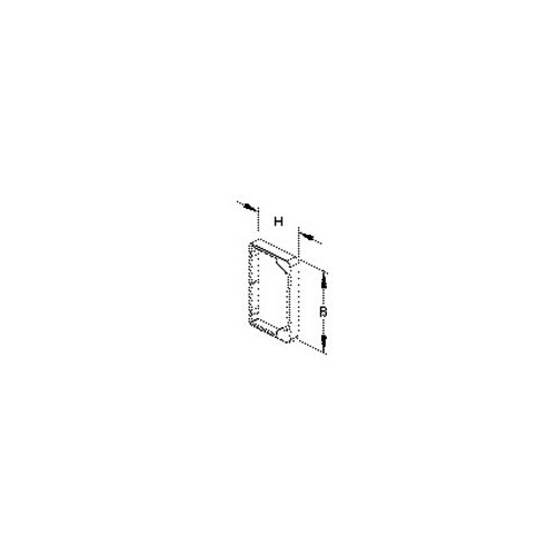 865154 Niedax LER 40.060 Endschutzring, 40x60 mm Produktbild Front View L