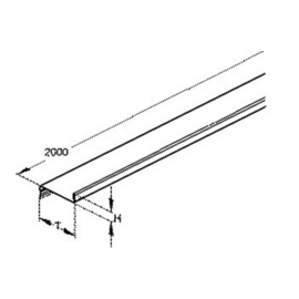 459247 Niedax TPS 50 Trennsteg, Höhe 11 mm, Tiefe 50 mm Produktbild