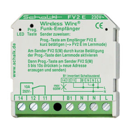 fv2e09 SCHALK Funk-Empf. mit 1 Relaisausg. 10A 230V AC Produktbild