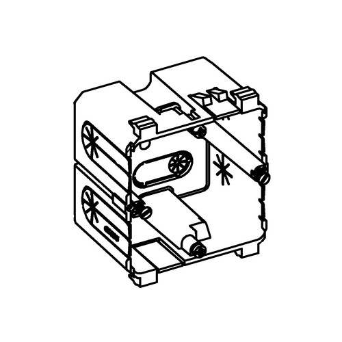 386042 Niedax KEDB80 Geräteeinbaudose, 71x71x50mm enzianblau Produktbild Front View L