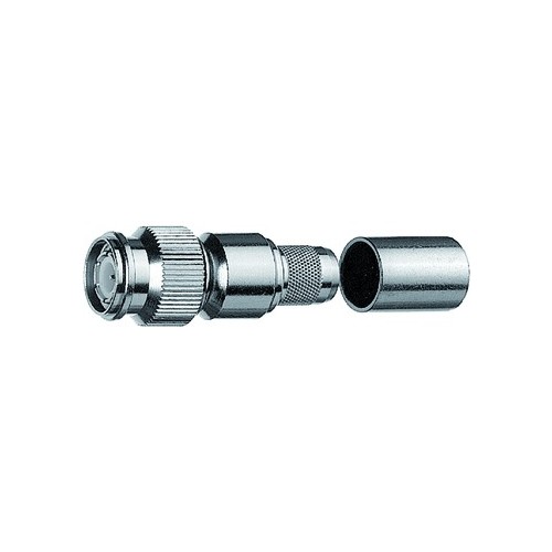 J01010A0051 Telegärtner RG-213/U 50 Ohm crimp/crimp Professional BNC Produktbild Front View L