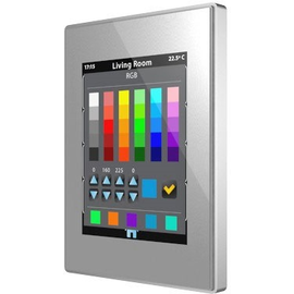 ZVI-Z41PRO-S Zennio EIB/KNX Touchpanel 4,1" Farb-Touchdisplay inkl. LAN Silber Produktbild front M