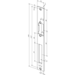 -------55A35-01 Eff Eff SCHLIEßBLECH PROFIX 2 HZ UNIVERSAL EST 250x25x3 Produktbild