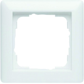 1380EF1-3--0400 Eff Eff RAHMEN 1 FACH GIRA STANDARD 55 REINWEIß GLÄNZEND Produktbild front M