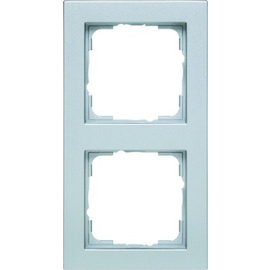 1380EF2-2--3500 Eff Eff RAHMEN 2 FACH GIRA E2 FARBE ALU Produktbild front M