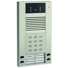 AVE54043-0010 TCS Video Aussenstation 4 Tasten mit Codeschloss 242x135x20mm Produktbild front M