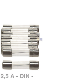 073442 Europart SICH.DIN TRAEGE 2,5A 1 VPE = 10 STK Produktbild front M