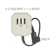 901659 Europart TELEFON ADAPTER TAE/F TAE NFF U.6P4C Produktbild