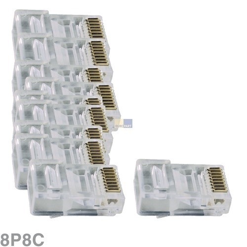 901700 Europart MODULARSTECKER 8P8C VPE= 10 STCK. Produktbild Front View L