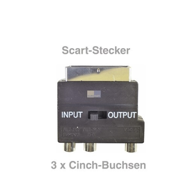 902759 Europart SCART ADAPTER AUF   3 CINCHBUCHSEN Produktbild