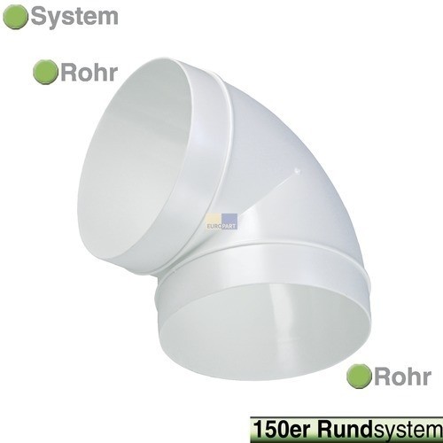 771770 Europart ROHRBOGEN 90° 150ER Ø (1 VE=1 STK) Produktbild Front View L