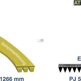 10020410 Europart KEILRIPPENRIEMEN 1266 PJ 5 ELASTISCH Produktbild front M
