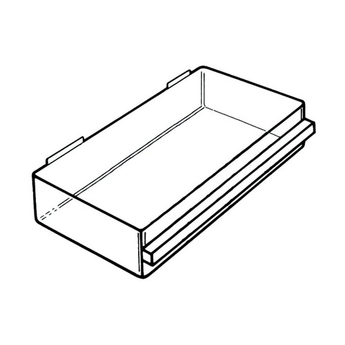 104708 Raaco Schublade 150-03 transparent Produktbild Front View L