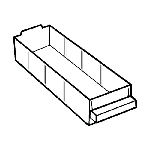 107273 Raaco Schublade 250-01 transparent Produktbild Front View L