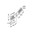 305100 Niedax WSGV 105 Gelenkverbinder, vertikal, Höhe 106,5 mm für WRL/WSL Produktbild