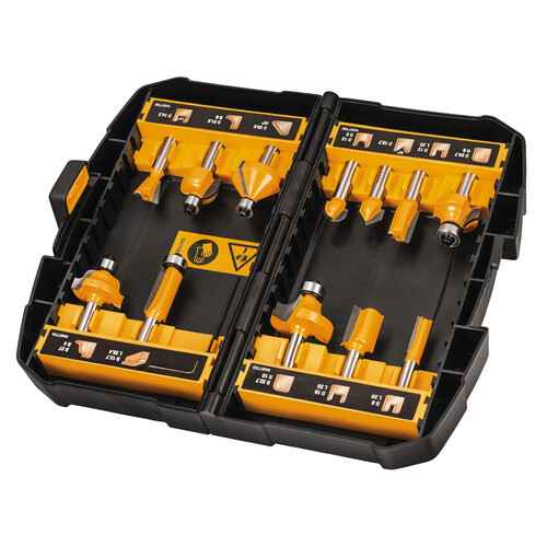 DT90016-QZ DeWalt DT90016 Fraeser Set 12-tlg. Produktbild Front View L