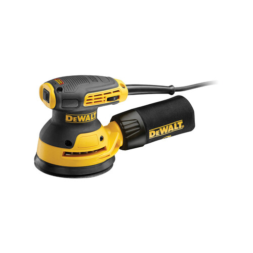 DWE6423-QS DeWalt DWE6423 Exzenterschleifer 125 mm, 280 Watt Produktbild Front View L