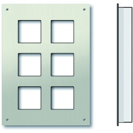 ZAU2008-0030 TCS Frontplatte u. UP Kasten 2x3 AMI-Module Produktbild