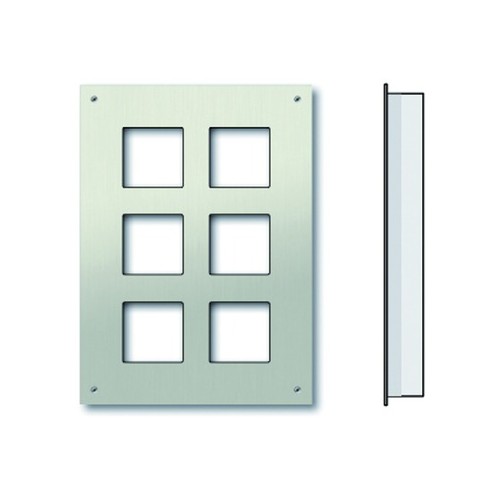 ZAU2008-0030 TCS Frontplatte u. UP Kasten 2x3 AMI-Module Produktbild Front View L