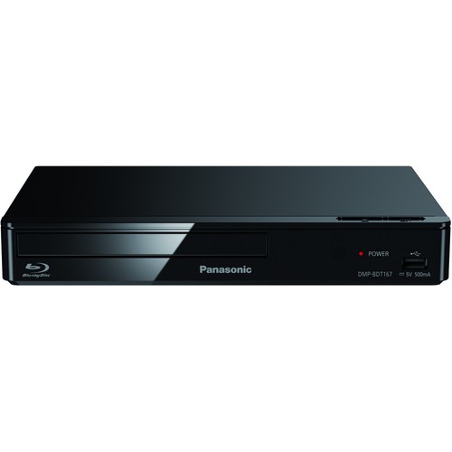 DMP-BDT167EG Panasonic 3D Blu-ray Player Produktbild Front View L