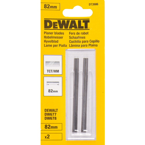 DT3906-QZ DeWalt DT3906 Hobelwendemesser HM 82mm 2Stk Produktbild Front View L