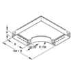 333585 Niedax RES 60.300 E3 Bogen 90°, 60x302 mm, mit ungelochten Seitenholmen Produktbild