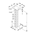 858781 Niedax HU 5050/500 Hängestiel, U Profil, 50x50x500 mm Produktbild