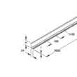 333400 Niedax RW 60 E3 Trennsteg, 55x3000 mm, t=0,8 mm Produktbild