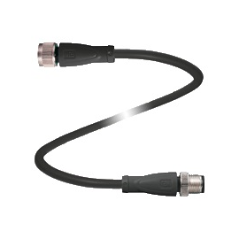 240128 Pepperl & Fuchs V19-G-BK3M-PUR-U- V19-G Verbindungskabel, M12 auf M12, PUR Produktbild front M