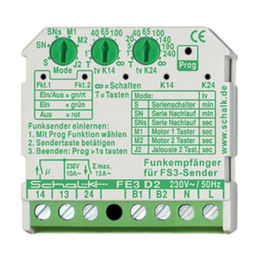 fe3d29 Schalk Funk-Empfänger 2-Schließer 230V AC (UP) Produktbild