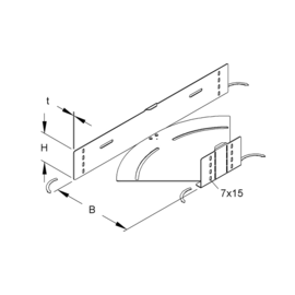 924042 Niedax RBAVS 110.100 Wink.Formst. 0 90°,110x102 mm, t=2,0 mm, ungel. Seit Produktbild front M