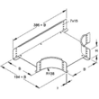 862900 Niedax RTSS 110.100 T Stück, 110x100 mm, t=2,0 mm, mit ungelochten S Produktbild