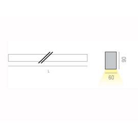 528-233008 Molto Luce LOG OUT EINSPEIS KAB Aluminium eloxiert Produktbild