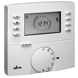 BA010201 Alre FTRFBu-180.121 Raumthermostat Funk mit Uhr Produktbild