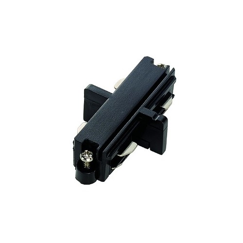 143090 SLV Längsverbinder für 1 Phasen HV Stromschiene, schwarz, elektrisch Produktbild Front View L
