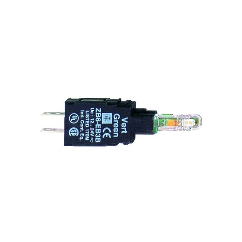 ZB6EB6B Schneider E. LED 6   24 V BLAU FUER FLACHSTECKER Produktbild Front View L