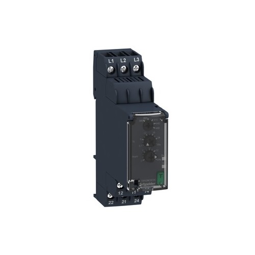 RM22TA33 Schneider E. RM22 NETZUEBERW.RELAIS F.DREIPH. 2W ASYM Produktbild Front View L