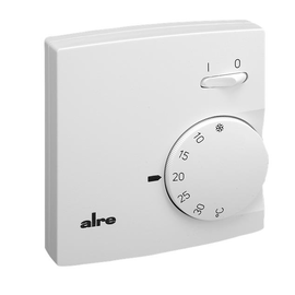 MA010900 ALRE Regler RTBSB-001.026 Raumtemperaturregler AP Weiß Produktbild front M