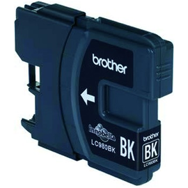LC980BK Brother Tintenpatrone Schwarz(300 Seiten nach ISO Standard 24 Produktbild front M