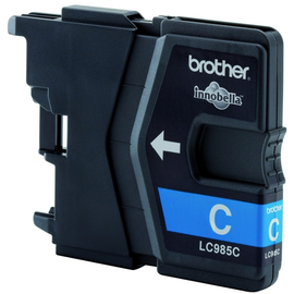 LC985C Brother Tintenpatrone Cyan (260 Seiten nach ISO Standard 24711) Produktbild front M