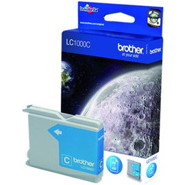 LC1000C Brother Tintenpatrone Cyan (400 Seiten bei 5% Deckung) Produktbild front M