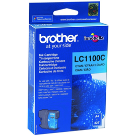 LC1100C Brother Tintenpatrone Cyan (325 Seiten nach ISO Standard 24711) Produktbild front M