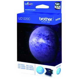 LC1220C Brother Tintenpatrone Cyan (300 Seiten nach ISO Standard 24711) Produktbild front M